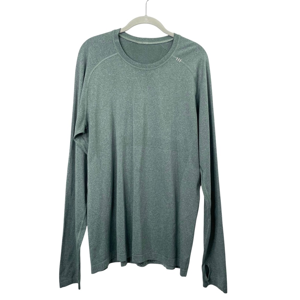 Lululemon Metal Vent Tech Long Sleeve Top shirt‎ Size L green